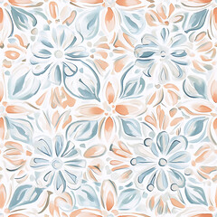 Carpet or tile patterns for interior decoration