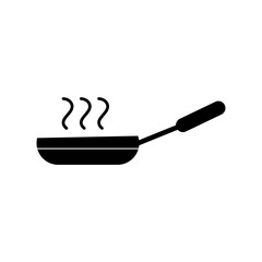Cooking Frying Pan Icon, vector simple illustration for web and app..eps