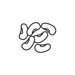 egume outline icon vector Legume simple linear illustration for web and app..eps