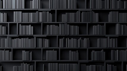 Dark Bookshelf, Books, Reading, Knowledge, Library, Education, Study, Background, Interior Design, Website