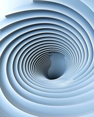 Fototapeta premium Abstract spiral pattern with soft gradients, creating a sense of depth and movement. dynamic dimensions perspective angles