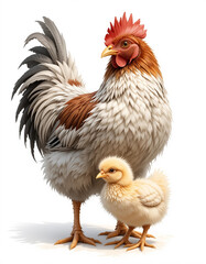 Fototapeta premium Feathered Friend: Chicken Collection