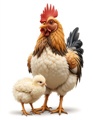 Fototapeta premium Feathered Friend: Chicken Collection