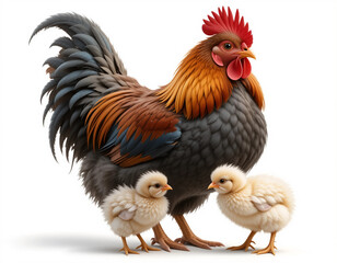 Fototapeta premium Feathered Friend: Chicken Collection