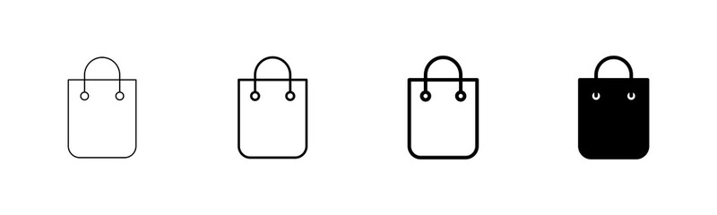 Shopping bag icon vector isolated on white background. Shopping bag vector icon. Basket icon