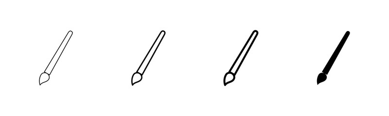 Paint icon vector isolated on white background. Paint brush vector icon. Paint roller icon