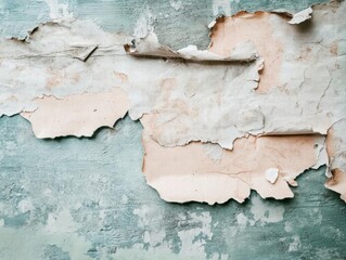 Obraz premium Peeling Paint on a Wall