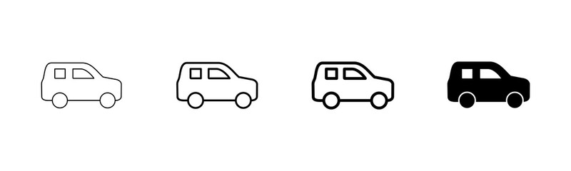 Car icon vector isolated on white background. Car icon vector.