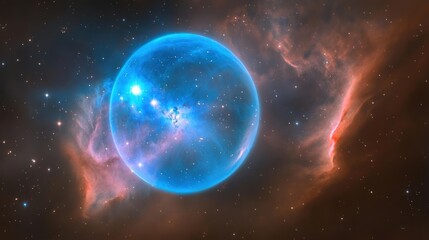 Obraz premium Celestial Sphere Nebula Cosmic Dust And Stars