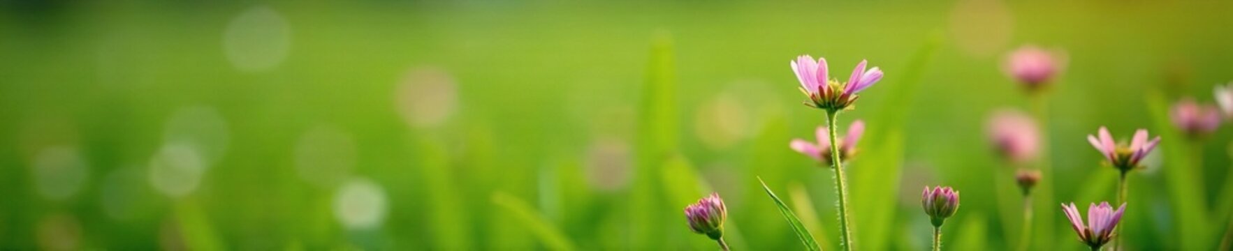 Delicate Thapsia villosa flowers unfolding in a green meadow, nature photography, wildflowers, flower unfolding