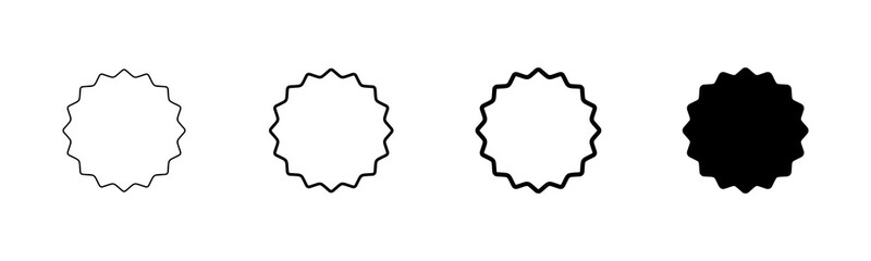 Badge icon vector isolated on white background. Awards icon. Achieve. Stamp