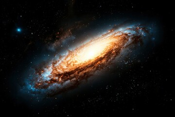 Obraz premium Spiral Galaxy in Deep Space; Stunning Cosmic View