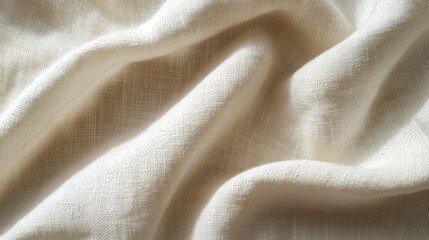 Fototapeta premium Creamy Linen Fabric Texture: A Natural and Elegant Look