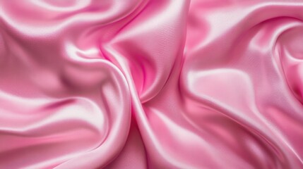 Obraz premium Soft Pink Satin Fabric Texture for Background and Surface Design