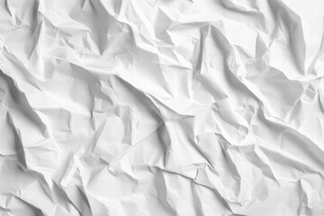 Obraz premium White Crumpled Paper Texture Background