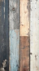 Naklejka premium Rustic Weathered Wooden Plank Wall Texture - Background Image