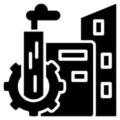 Financial Production Partners Icon, Symbol, Glyph Black