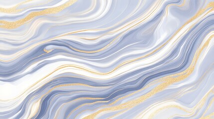 Obraz premium Elegant Marbled Texture with Deep Blue and Gold Swirls for Background Design