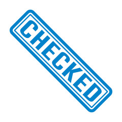 Checked Stamp Graphic design vector element