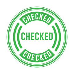 Checked Stamp Graphic design vector element