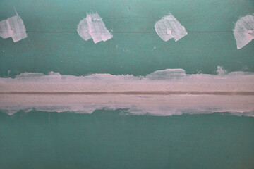 Gipskarton gespachtelt