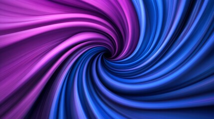 Fototapeta premium Swirling Vortex of Deep Blues and Purples in Abstract Digital Art