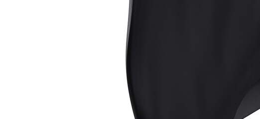 Black Fabric Drape Abstract Background