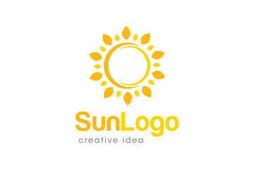 Creative Sun Logo Design Template