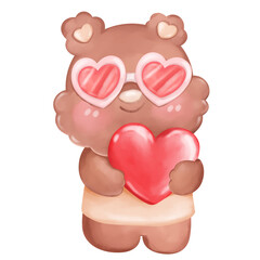 heart shaped bears 