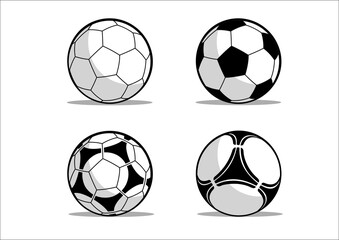 set of soccer balls vector © NiteOwl