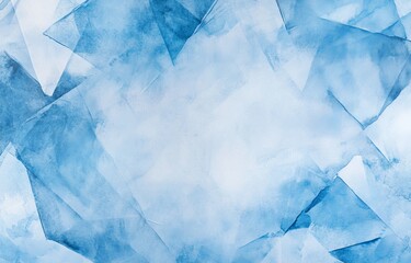 Obraz premium Abstract blue watercolor background, textured design, website banner