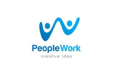 Creative People Business Logo Design Template