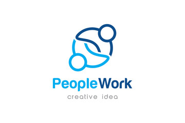 Creative People Business Logo Design Template
