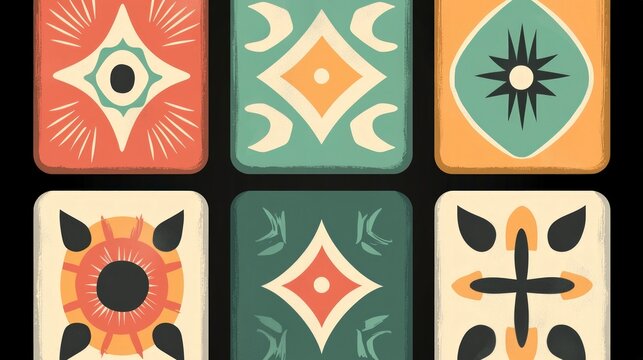 Seamless African Tribal Pattern  Ethnic Textile Design  Grunge Texture  Vintage Bohemian S