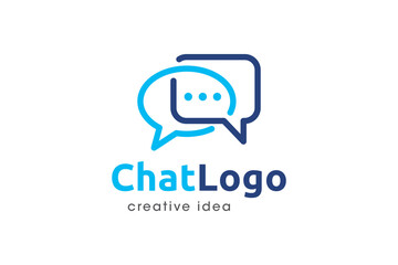 Creative Chat Logo Design Template