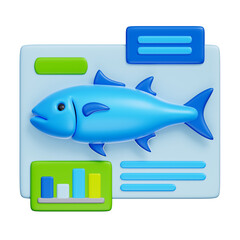 Aquatic, Science Biology, 3d rendering.