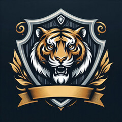 cool minimalist animal and shield logo