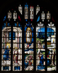 stained glass in st mary's church