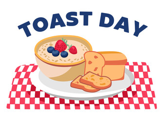 national toast day with delicious toast