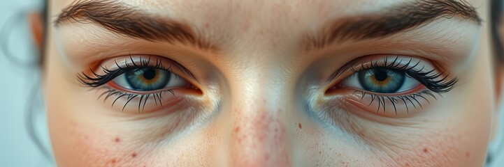 Fototapeta premium Close up view of a nose with scattered freckles showcasing natural textures and imperfections, artistic, facial, details