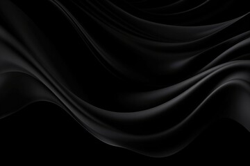 Obraz premium Dark flowing fabric, rippling backdrop for elegant presentation, event, fashion and beauty