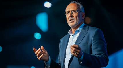 Speaker Giving Keynote on Business Innovation