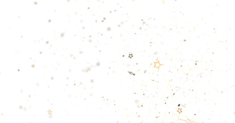 Abstract Gold Confetti on Black Background