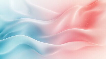 Obraz premium Abstract pastel banner featuring asymmetrical organic shapes in blush and sky blue, minimal yet artistic composition