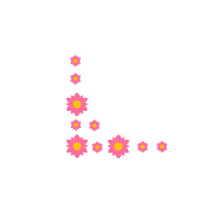 flower corner border