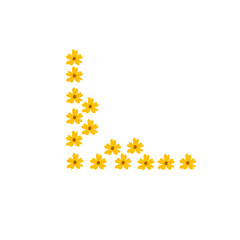 flower corner border