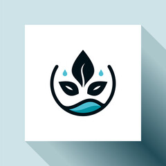 Leaves & Water Logo Vector