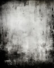 Obraz premium Distressed background with grunge texture, dark borders and white center for creative projects