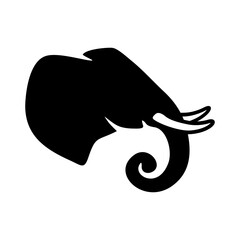 elephant logo design, vector, silhouette, illustration, animal, large, elephants , animal, isolated, art, nature, wildlife, sign, africa, silhouette, black, element, zoo, creative, wild, mammal, big, 