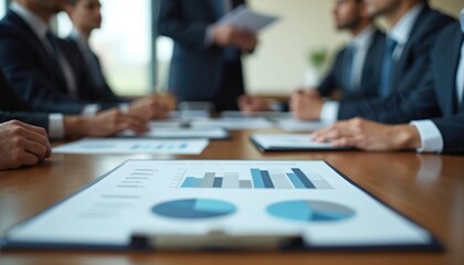 Boardroom meeting, CFO presents comprehensive cash flow analysis report. Strategic financial presentation, business people, economic data overview, budget review, finance evaluation, datum, trend